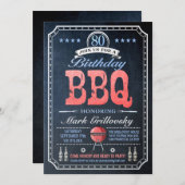 Einladungen zur 80. GRILLEN zum Geburtstag | Kopfb (Vorne/Hinten)