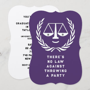 Einladungen zur Abschlussfeier der juristischen Fa