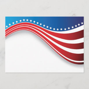 Einladungen zur amerikanischen Flagge