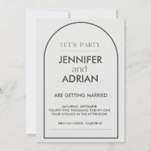 Einladungen zur Arch-Hochzeit