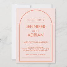 Einladungen zur Arch-Hochzeit