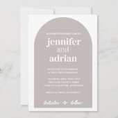 Einladungen zur Arch-Hochzeit (Rückseite)