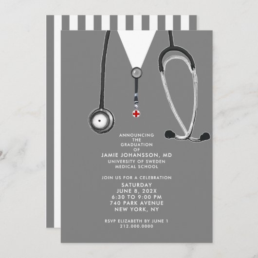 Einladungen zur Ärzteschule (Vorne/Hinten)