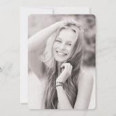 Einladungen zur atemberaubenden Gem Chic Graduatio (Rückseite)