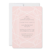 Einladungen zur atemberaubenden Gem Chic Graduatio