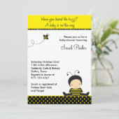 Einladungen zur Baby-Bee-Dusche (Stehend Vorderseite)