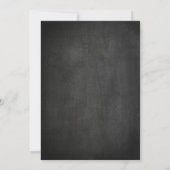 Einladungen zur Baby Shower GRILLEN (Chalkboard) (Rückseite)