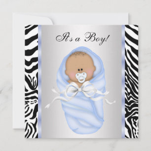 Einladungen zur Babyparty für Babyjungen mit Schwa
