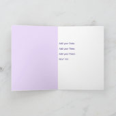 Einladungen zur Babyparty mit Kinderwagen  (Innenseite)