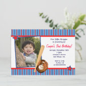 Einladungen zur Baseball-Geburtstagspartei (Stehend Vorderseite)