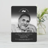 Einladungen zur Beerdigung von Foto-Motorrädern (Stehend Vorderseite)