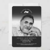 Einladungen zur Beerdigung von Foto-Motorrädern (Vorderseite)