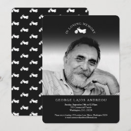 Einladungen zur Beerdigung von Foto-Motorrädern