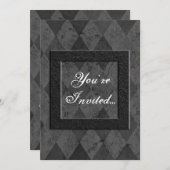 Einladungen zur benutzerdefinierten Schwarzen Raut (Vorne/Hinten)