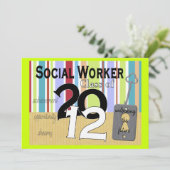 Einladungen zur beruflichen Weiterbildung von Sozi (Stehend Vorderseite)