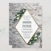 Einladungen zur Birch Tree Woodland Engagement Par (Vorne/Hinten)