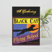 Einladungen zur Black Cat Flying School (Stehend Vorderseite)