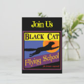 Einladungen zur Black Cat Flying School (Stehend Vorderseite)