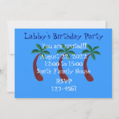 Einladungen zur Black Labrador Geburtstagspartei (Rückseite)