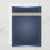 Einladungen zur Blauer Schmetterling-Bridal-Dusche (Rückseite)