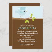 Einladungen zur Blue Bird Graduation Party (Vorne/Hinten)