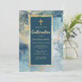 Einladungen zur Blue-Gold-Bestätigung (Stehend Vorderseite)
