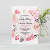 Einladungen zur Blumendusche (Stehend Vorderseite)