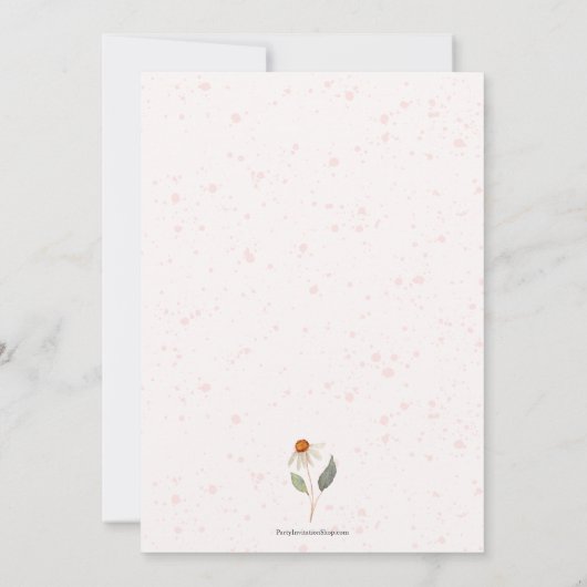 Einladungen zur Blumendusche (Rückseite)