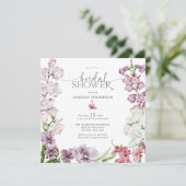 Einladungen zur Blumendusche (Stehend Vorderseite)