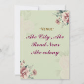 Einladungen zur Blumenhochzeit (Rückseite)