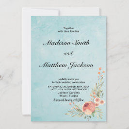 Einladungen zur Blumenhochzeit