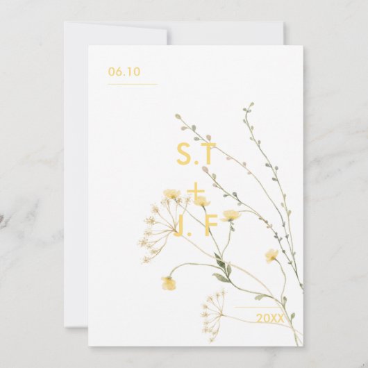 Einladungen zur Blumenhochzeit (Rückseite)