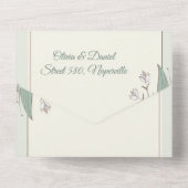 Einladungen zur Blumenhochzeit - Save the Date Fot (Rückseite)