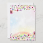 Einladungen zur Blumenmaus zum Geburtstag (Rückseite)