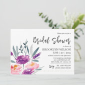 Einladungen zur Blumenwasser-Bridal-Dusche (Stehend Vorderseite)
