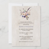 Einladungen zur Bohemischen Bouquet-Graduation (Rückseite)