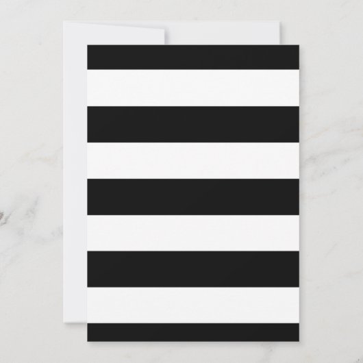 Einladungen zur Brause in Schwarz und Weiß (Rückseite)