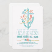 Einladungen zur Brautdusche am Strand (Vorne/Hinten)