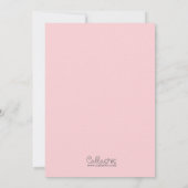 Einladungen zur Brautdusche (Hochzeitskleid in Ros (Rückseite)