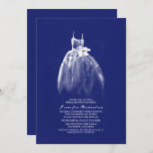 Einladungen zur Brautdusche von Wedding Gown Navy (Vorne/Hinten)