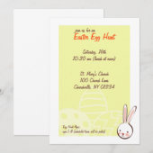 Einladungen zur Bunny Easter Egg Hunt (Vorne/Hinten)