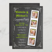 Einladungen zur Chalkboard Film Strip-Gruppe (Vorne/Hinten)