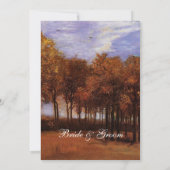 Einladungen zur Christlichen Hochzeit im Herbst vo (Rückseite)