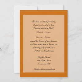 Einladungen zur Christlichen Hochzeit im Herbst vo