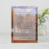 Einladungen zur Christlichen Hochzeit im Herbst vo (Stehend Vorderseite)