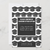 Einladungen zur Classic Black & White Graduation P (Rückseite)