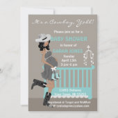 Einladungen zur Cowboy-Babydusche (Vorderseite)