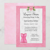 Einladungen zur Dusche von Lingerie (Vorne/Hinten)