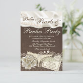 Einladungen zur Dusche von Lingerie (Stehend Vorderseite)