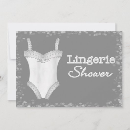 Einladungen zur Dusche von Lingerie (Vorderseite)